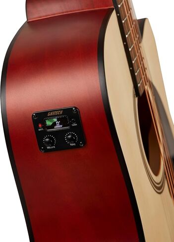 Gretsch Prelude D100CE Dreadnought Cutaway Acoustic/Electric Guitar, Beginner Guitar, Natural/Black in Saudi Arabia
