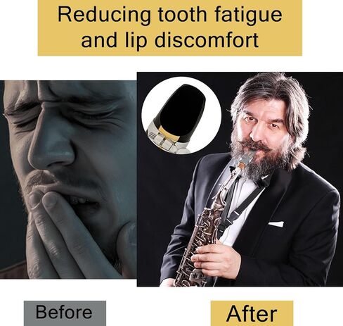 96 قطعة من وسادات الساكسفون بسمك 0.8 مم ووسادة لسان الكلارينيت، لاصق قوي من المطاط على شكل بيضاوي، مناسب للموسيقيين المبتدئين - أسود in Kuwait