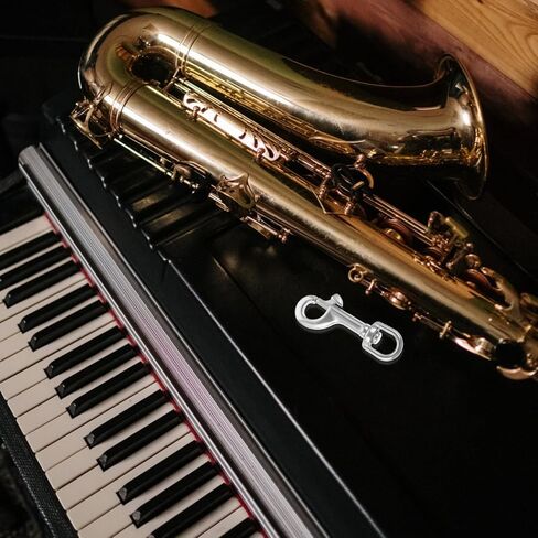 Swivel Snap Hook for Sax Neck Strap Replacement Lightweight Compact Clip for Alto Tenor Saxophone Easy Attachment Durable Connector for Saxophone Harness and Leashes in Kuwait