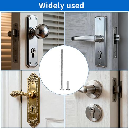 20 مجموعة من براغي مقابض الخزانة، M4x60mm طول قابل للتعديل، استبدال مسامير مقبض الباب الطويل، برغي توصيل مسمار مقبض الباب والأكمام لأقفال الأبواب، ومشابك المقابض in Kuwait