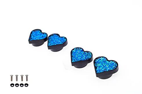 FD&D Multiple Use Shining Screw Cap, Silver Heart Pattern with M6 Machine Screw in Kuwait