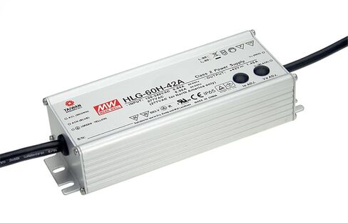 MEAN WELL HLG-60H-24B Class 2 Enclosed Switching Power Supply, 3 in 1 Dimming, 24 Volt, 2500 mA, 60 Watt in Saudi Arabia