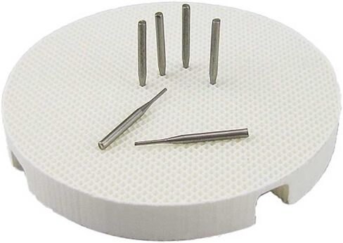 2pcs Dental Lab Honeycomb Round Firing Rack Tray with 20 Stainless Steel Pins in Saudi Arabia