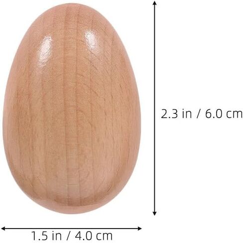 Milisten 8pcs Wooden Egg Shakers Sand Eggs Orff Percussion Musical Rattle Early Education Percussion Instrument Music Instrument Wood Rhythm Shaker Maracas for Classroom and Outdoor Play in Saudi Arabia