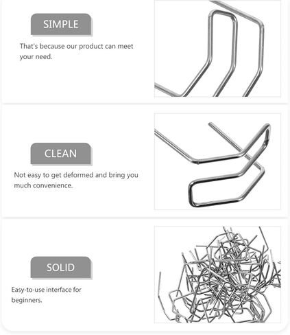 Alipis 100Pcs Hot Staple Welding Rods for Car Bumper Repair Durable Weld Kit for Automotive Restoration Easy to Use Interface for Beginners Professional Repair Tool in Saudi Arabia