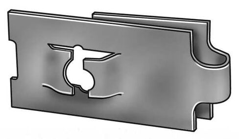 Spring Nut, #8, J Shape, Steel, Not Graded, Phosphate Finish, 50 PK in Saudi Arabia