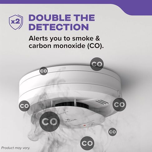 Kidde Smoke and Carbon Monoxide Detector, AA Battery Powered, with Voice Alerts, LED Status Lights, 85 dB Alarm, 5 inches, 30CUDR-V, 1 Pack in Saudi Arabia