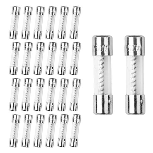 (25 Pack) T2AL250V 5x20mm 2A 250V Slow Blow Fuses, 2amp 250 Volt 0.2 x 0.78 Inch Glass Tube Time-delay Fuses (2A) in Kuwait