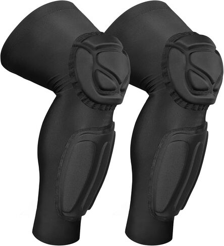 Knee Pad Protective Calf Shin Guards For Adult Youth Leg Compression Sleeve Pad For Football Basketball Volleyball Soccer Protective Gear Calf Support Cuff With Anti-Slip Strip (1 Pair) in Kuwait