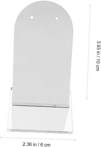 Galpada 1pc مرآة الدرج العاكس موقف الصورة الخلفيات props عاكس الخلفية الحلي أقراط الأوجه الخلفية معرض المجوهر in Kuwait
