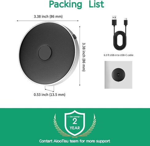 مؤتمر USB ميكروفون لا يوجد مكبر صوت ، ميكروفون كمبيوتر سطح المكتب ، تقنية إلغاء الضوضاء ، التوصيل والتشغيل ، متوافق مع Windows & MacOS in Kuwait