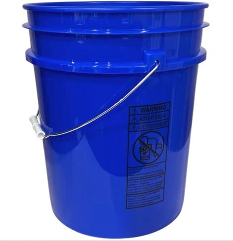 سطل دلو من هاوس ناتشورالز سعة 5 جالون منعكس باللون الأزرق من الدرجة الغذائية خالٍ من البيسفينول أ مع أغطية أغطية محكمة الغلق (عبوة من 3 قطع) صنع في الولايات المتحدة الأمريكية in Kuwait