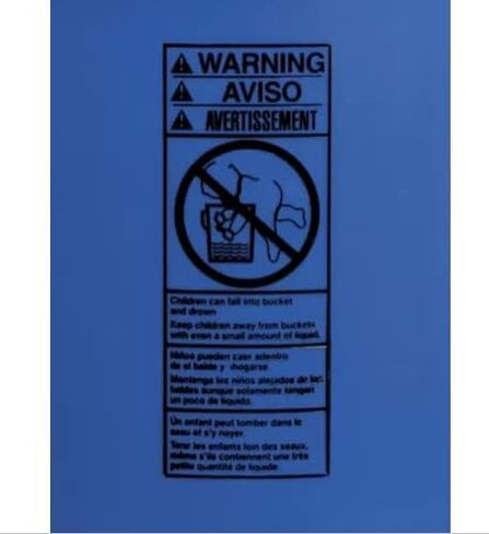 دلو بلاستيكي كبير من هاوس ناتشورالز سعة 6 جالون من البلاستيك بدرجة الطعام مع برغي محكم الغلق على الغطاء (عبوة من 3 قطع) مصنوع في الولايات المتحدة الأمريكية in Kuwait