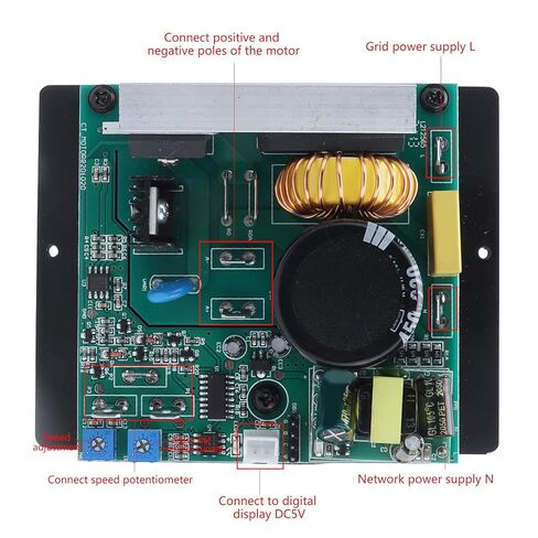 Lathe Control Board Mini Lathe Speed Controller Motor Circuit Boards Compatible with 0618 180 210 220 Lathes for DC 0‑180V Output in Saudi Arabia