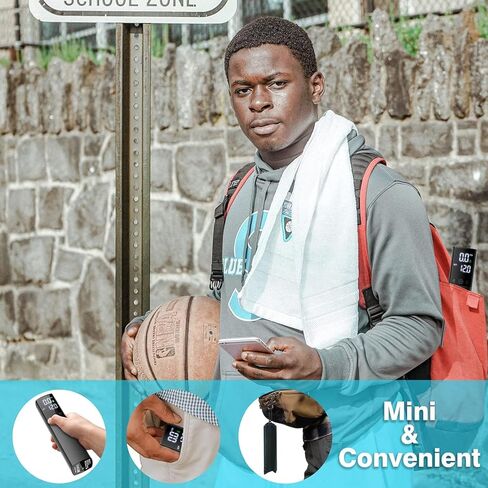 مضخة كرة كهربائية، مضخة هواء ذكية محمولة سريعة النفخ، مقياس ضغط دقيق وشاشة LCD رقمية لجميع الكرات الرياضية، كرة السلة، كرة القدم، الكرة الطائرة، حلقة السباحة بالون (2Pin و1 فوهة و1 صنبور) in Kuwait