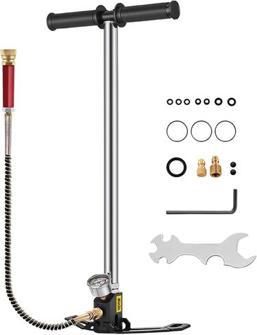 BestEquip Airgun PCP Pump 4500PSI High Pressure Hand Pump 3 Stage Pump Chamber PCP Air Pump in Kuwait