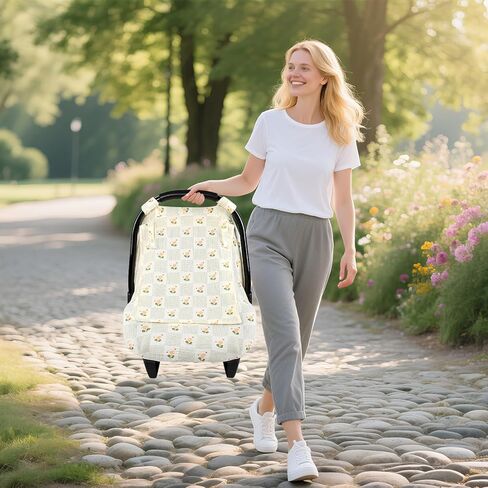 تغطية مقعد السيارة طفل ، أغطية Carseat Carseats Hnhuaming Muslin Carseat For Birls Boys Summer Infant Car Coverns Danopy ، Cozy Nevel Carseat Cover Wover with Windows Breathible Mesh ، Dinosaur in Saudi Arabia