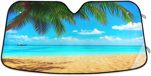 Car Windshield Cartoon Eyes Sun Shade for Front Windshield Sunshades Sun Visor Protector Blocks UV Rays Foldable Keep Your Vehicle Cool in Kuwait