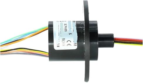 2A 12 Wire Capsule Rotary Slip Ring, OD 22mm, Plastic housing Flange Mount Slip Ring for Power Signal Transmission(12wire 2A Flange A) in Kuwait