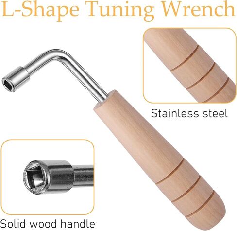 2Pcs L-Shape Tuning Wrench Professional Tuning Wrench Universal Tool for Autoharp Lyre Harp Small Stringed Instruments in Saudi Arabia