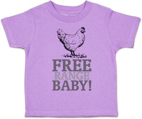 Cute Rascals Toddler T-Shirt Free Range Baby! Chicken Farm Cotton Poultry Boy & Girl Clothes in Saudi Arabia