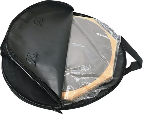 Dumb Drum Practice Pad Bag, 12 Inch, Carrying Case with Zipper, Black in Saudi Arabia