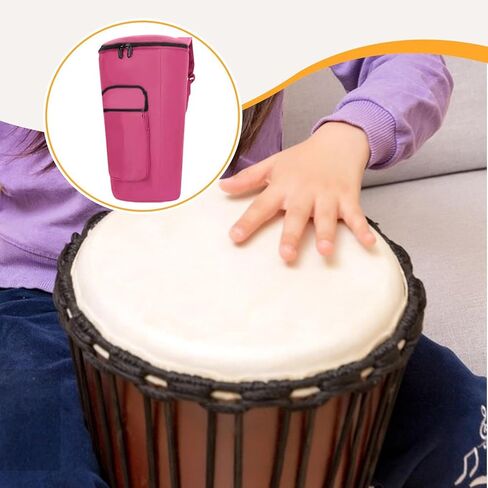 Djembe Bag Rose Red 10 inch Shockproof Fashion Padded African Drum Storage Bag Waterproof in Saudi Arabia