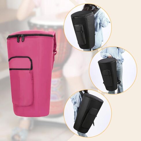 Djembe Bag Rose Red 10 inch Shockproof Fashion Padded African Drum Storage Bag Waterproof in Saudi Arabia
