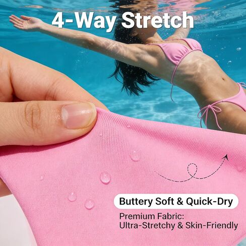 Pink Halter Bikini Set for Women String Tie Two Piece Swimwear Padded Triangle Bathing Suit Beach Clothing Size X Large (Pack of 1) in Saudi Arabia