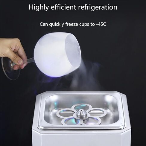 Rapid Chill Countertop Glass Froster, Stainless Steel Ice Cup Machine, Connect to Co2 Tank, Cooling Temperature Up to -45°C, for Bars, Restaurants, Clubs, Hotels in Kuwait