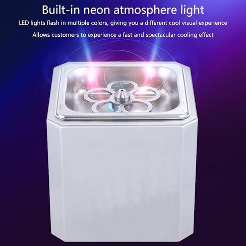 Rapid Chill Countertop Glass Froster, Stainless Steel Ice Cup Machine, Connect to Co2 Tank, Cooling Temperature Up to -45°C, for Bars, Restaurants, Clubs, Hotels in Kuwait