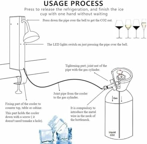 ماكينة صنع أكواب الثلج التجارية - صقيع زجاجي فوري للحانات والمطاعم، مبرد من الفولاذ المقاوم للصدأ، تبريد سريع خلال 6 ثوانٍ in Kuwait