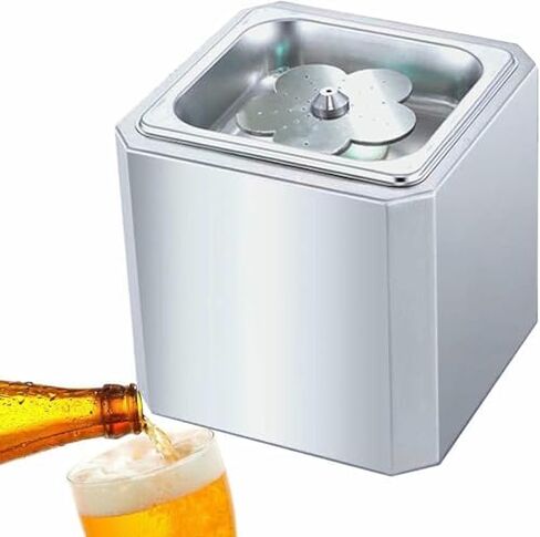 مبرد صقيع زجاجي فوري - ضوء جو نيون LED لآلة تبريد أكواب الثلج التجارية - مثالي للكوكتيل ونبيذ الشمبانيا in Kuwait