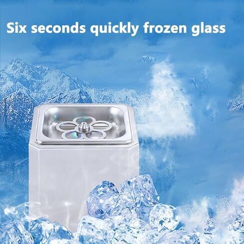 مبرد زجاجي مع ضوء LED - يتجمد النظارات بسرعة في 4-6 ثوانٍ للكوكتيلات والبيرة والنبيذ - مثالي للحانات والمطاعم والمطابخ in Kuwait