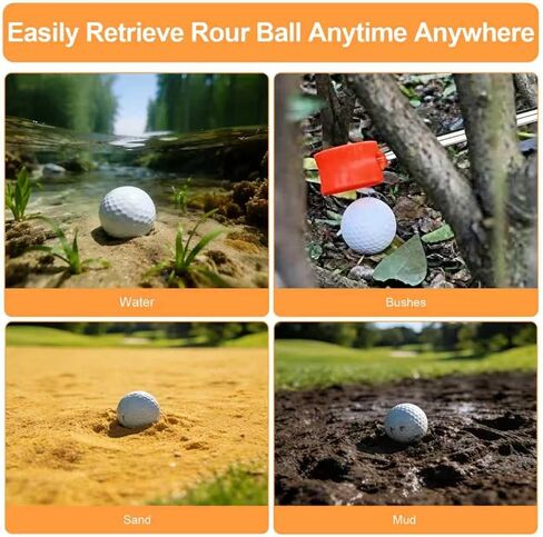 مسترد كرة الجولف تلسكوبي، مسترد كرة الجولف بطول 9 أقدام للمياه، أداة مسترد كرة الجولف الاحترافية المصنوعة من الفولاذ المقاوم للصدأ، ممسك كرة جولف خفيف الوزن مزدوج الجوانب، هدايا إكسسوارات الجولف in Kuwait