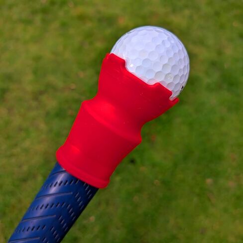 مسترد كرة الجولف للمضرب (كبير) والجزء العلوي لمنتقي كرات الجولف - ممسك كرة الجولف المرن لنهاية المضرب - لا مزيد من الانحناء لاستعادة كرات الجولف من الفتحة - مسترد الكرة بكأس الشفط in Kuwait