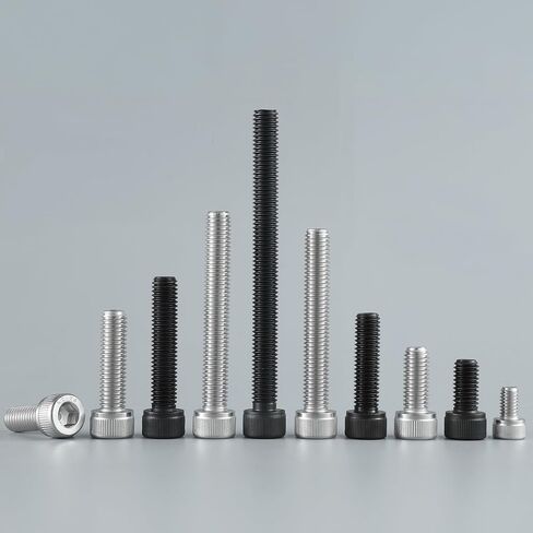 M8-1.25 x 25mm Bolt, 25PCS M8 Hex Socket Head Cap Screws Bolts, 304 Stainless Steel 18-8, Full Threads, Allen Socket Drive, with Hex Spanner in Saudi Arabia