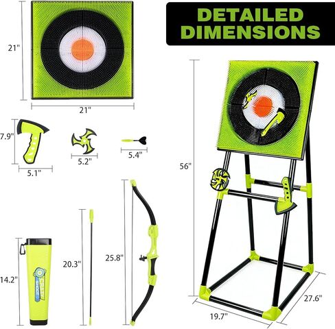 لعبة رمي الفؤوس 4 في 1 للفناء الخلفي، ورمي الفأس ومجموعات رمي ​​السهام في الحديقة، وألعاب الفناء لمعارك الفريق مع 3 محاور، و3 نجوم، و6 سهام و5 أسهم، مجموعة ألعاب داخلية/خارجية جاهزة للمنافسة in Kuwait