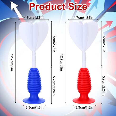 12 Pack Throwing Darts with Suction Cup Base Replacement Plastic Dart for Adults Board Family Target Toss in Saudi Arabia