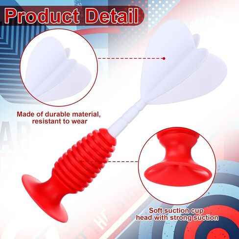 12 Pack Throwing Darts with Suction Cup Base Replacement Plastic Dart for Adults Board Family Target Toss in Saudi Arabia