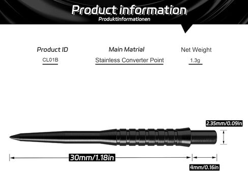 CyeeLife Darts Points,Point Dart Tips (3 Pack Set of Tips) Change Dart Points, 30MM Replacement Steel Dart Tips, Professional Darts Accessories in Saudi Arabia
