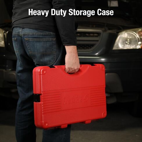 SUNEX TOOLS 2646, 1/2 Inch Drive Deep Impact Socket Set, 26-Piece, Metric, 10mm-36mm, Cr-Mo Alloy Steel, Radius Corner Design, Heavy Duty Storage Case in Kuwait