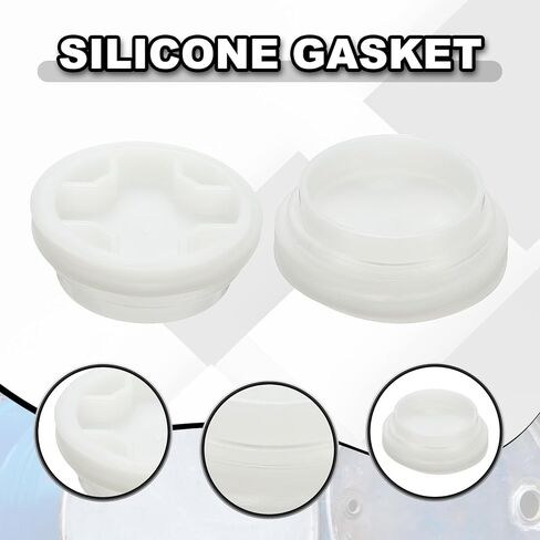 uxcell 6Pcs Bung Cap, 2 3/4'' Plastic Bung Hole Caps, Coarse Thread Drum Hole Cap with Gasket for 55 Gallon Plastic Drums, Fuel Tank, Household Bucket and Oil Tank in Saudi Arabia