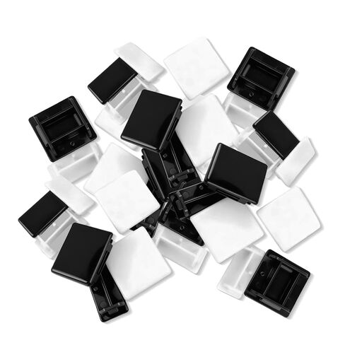 50 قطعة من أغطية نهاية دعامة الأمان البلاستيكية المربعة مقاس 1-5/8 بوصة × 13/16 بوصة - مقابس PVC سهلة التركيب بدون أدوات لقنوات Unistrut، غطاء حماية لأنابيب التدفئة والتهوية وتكييف الهواء والأنابيب الكهربائية والمعدنية in Kuwait