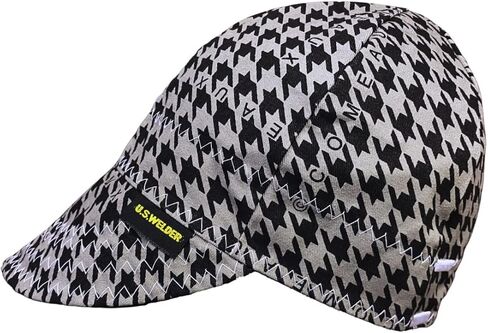 من كومو سابلاي غطاء لحام أسود ورمادي هاوندزتوث | قبعة عمل متينة مصنوعة من القطن بنسبة 100% للرجال والنساء in Kuwait