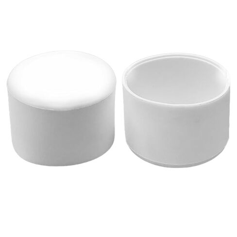 2 قطعة قبعات نهاية المطاط ID 3 بوصة (75 مللي متر) قبعات حماية مرنة بيضاء لينة غطاء مقاوم للغبار مرن لتركيبات الأنابيب قضيب أنبوب مسمار مزلاج in Kuwait