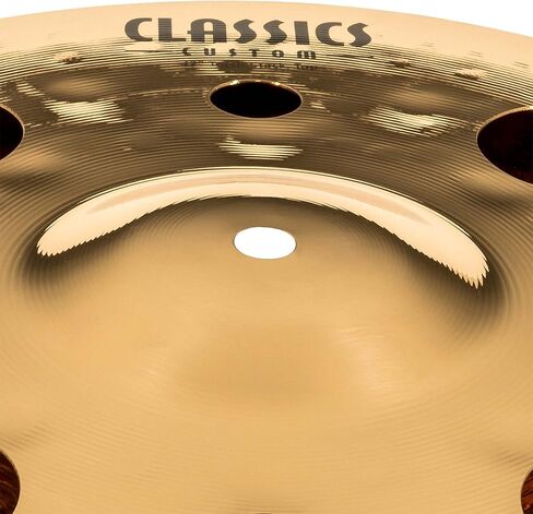 Meinl 12" Trash Stack Cymbal Pair with Holes - Classics Custom Brilliant - Made In Germany, 2-YEAR WARRANTY (CC12-STK) in Saudi Arabia