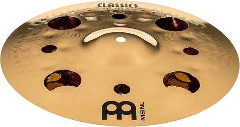 Meinl 12" Trash Stack Cymbal Pair with Holes - Classics Custom Brilliant - Made In Germany, 2-YEAR WARRANTY (CC12-STK) in Saudi Arabia