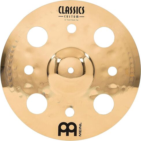 Meinl 12" Trash Stack Cymbal Pair with Holes - Classics Custom Brilliant - Made In Germany, 2-YEAR WARRANTY (CC12-STK) in Saudi Arabia