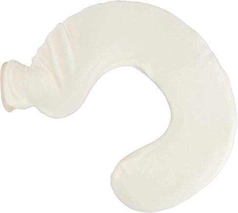 U Shaped Hot Water Bottle, Warm Neck Hot Water Bag with Detachable Cloth Cover, for Muscle Aches and Pains, Relieving Menstrual Cramps (Beige) in Saudi Arabia